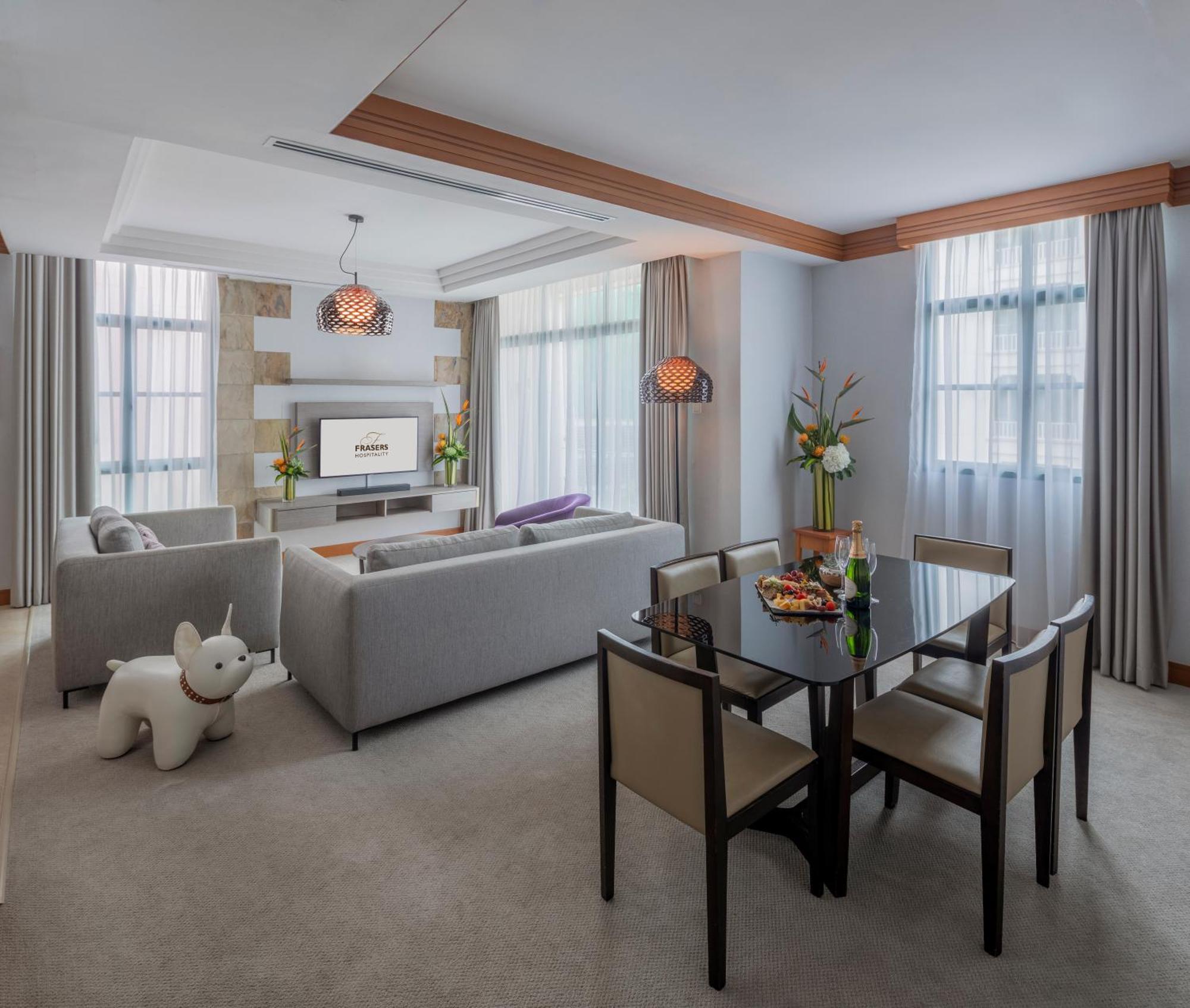 Fraser Place Robertson Walk Singapore Singapura Exterior foto Living room of a suite