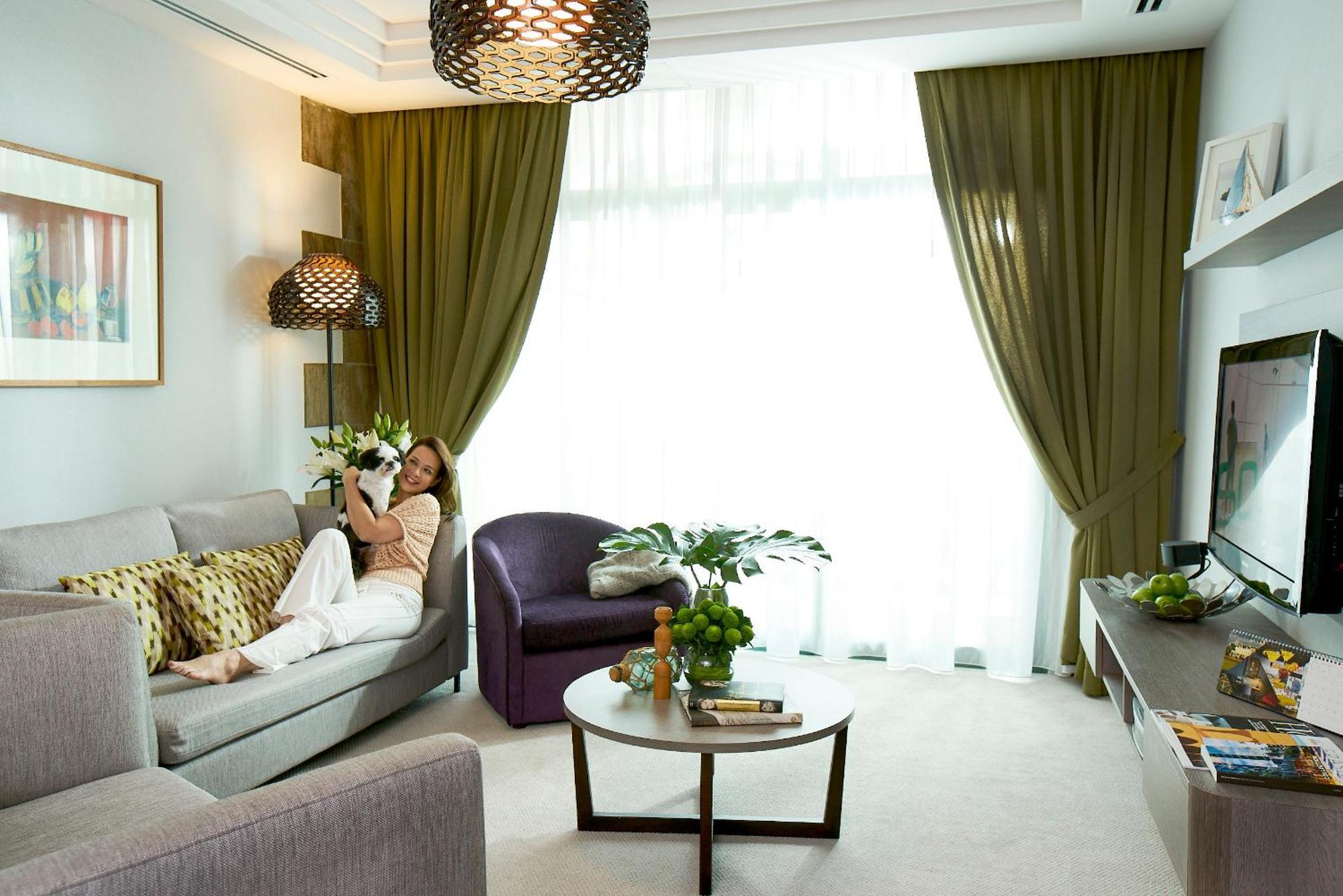 Fraser Place Robertson Walk Singapore Singapura Exterior foto A living room in a hotel suite